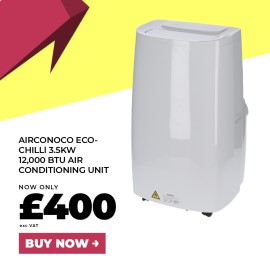 AIRCONCO ECO-CHILLI 3.5KW 12,000 BTU AIR CONDITIONING UNIT 240V 33.1KG